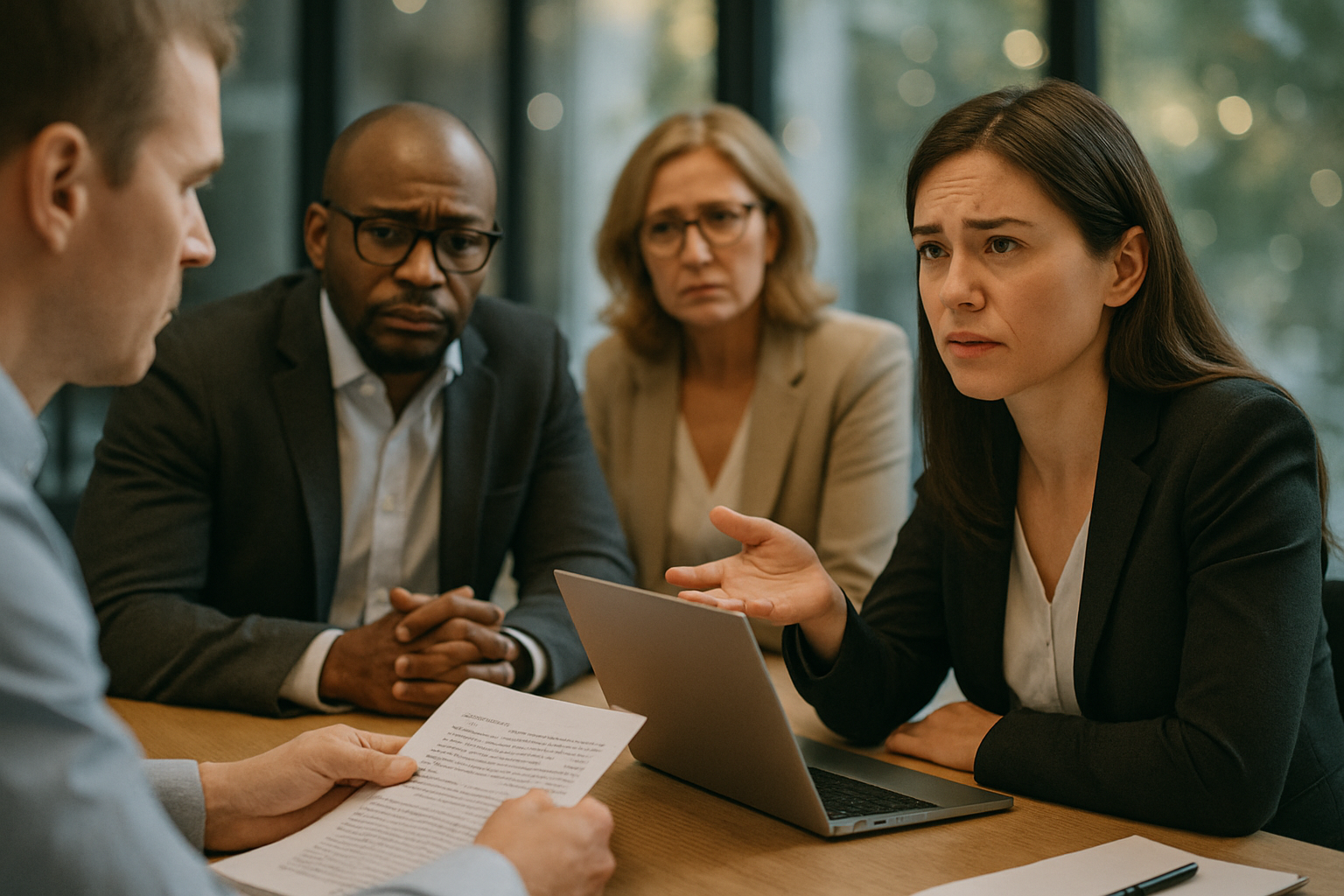 Executives looking concerned about their gaps in strategy execution capability