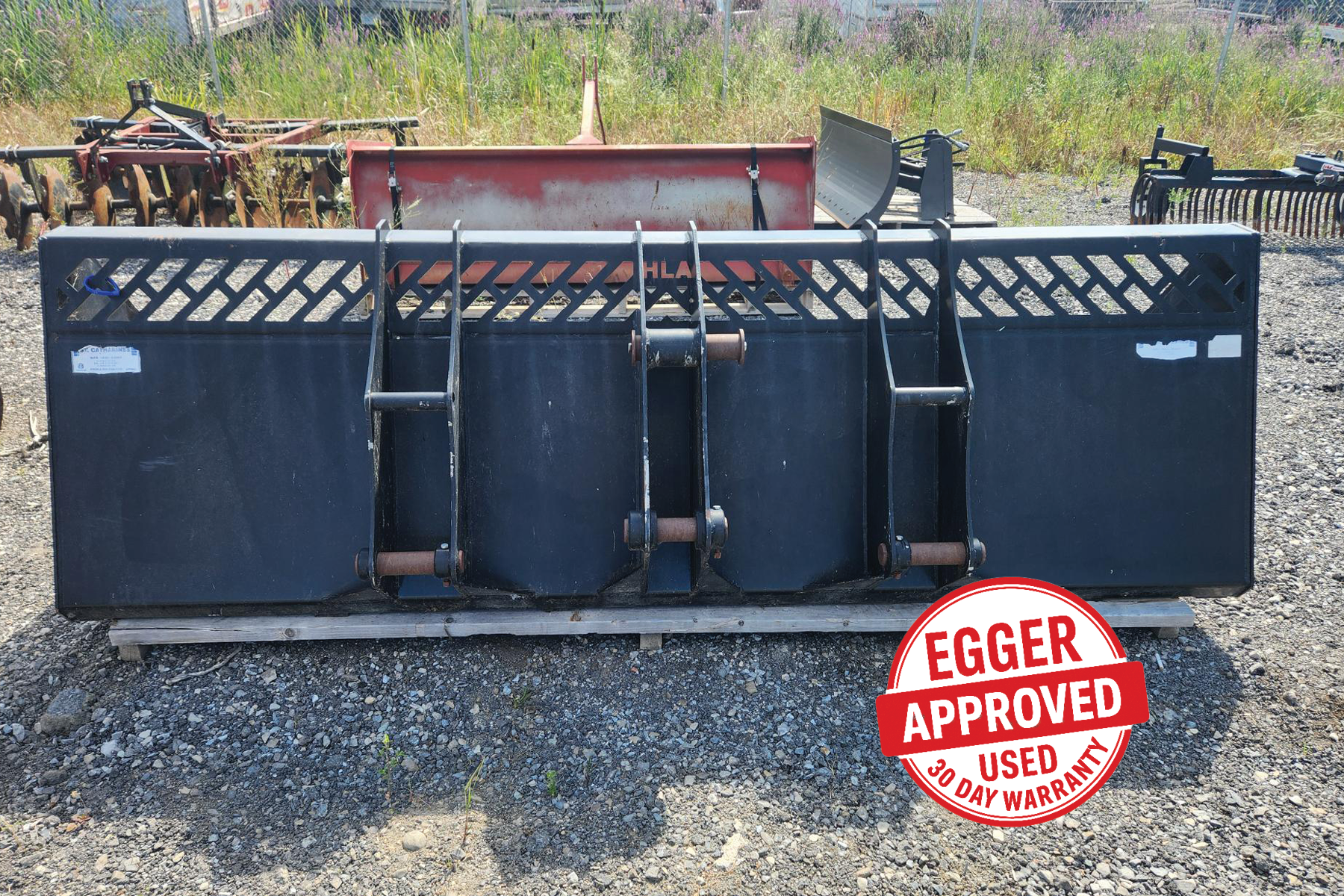 HLA 108" High Volume Skidsteer Bucket.