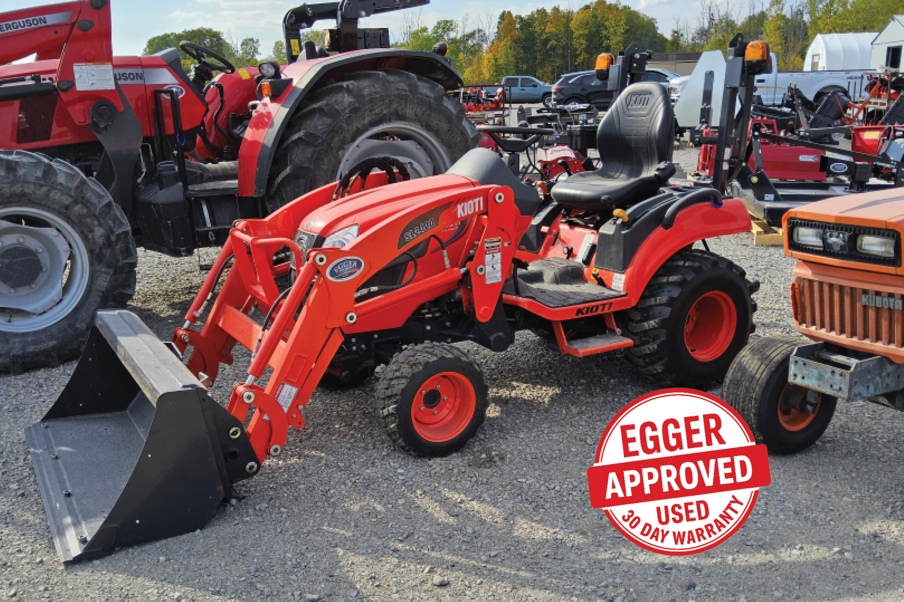 2022 Kioti CS2520 HST Tractor & SL2420 Loader