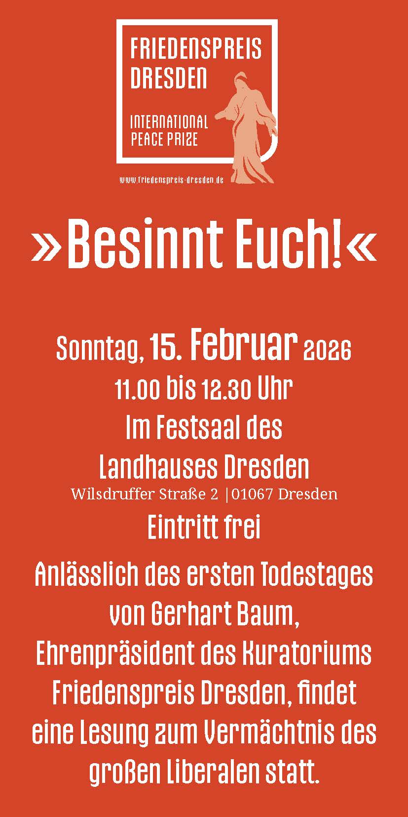 BESINNT EUCH! Lesung & Konzert