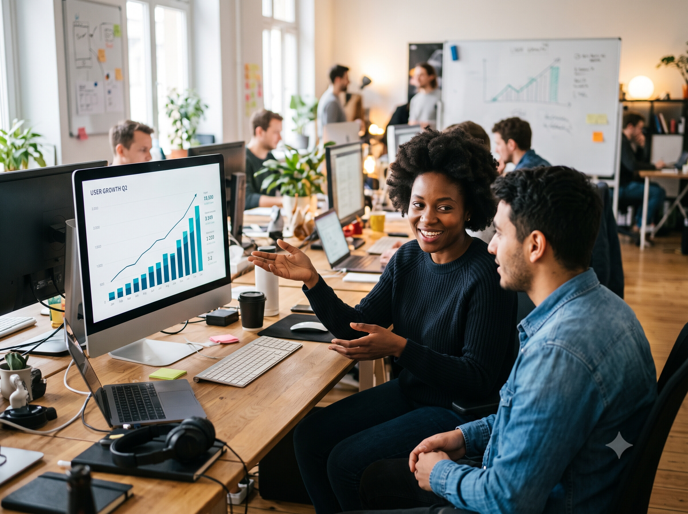 Founder of a fast-growing business analysing cash flow
