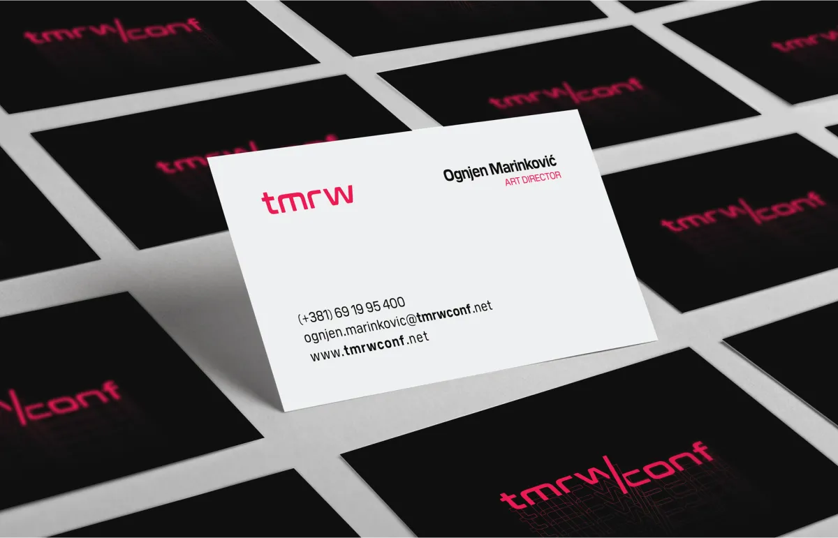 Tomorrow Conference business cards