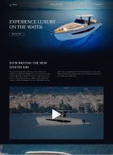 Yachts Atlantis website design and development