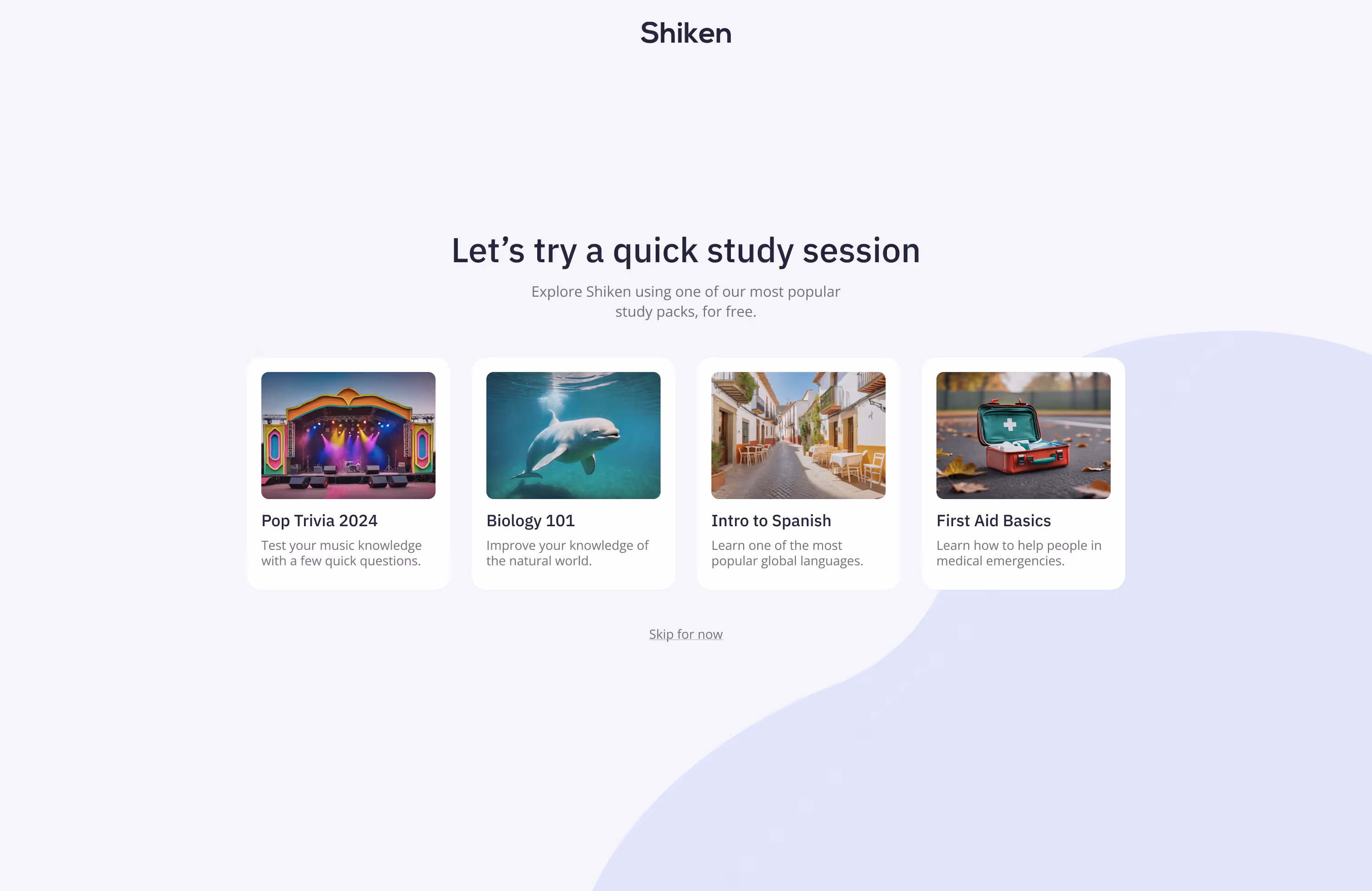 A Minimum Loveable Product (MLP) experience we created for Shiken.