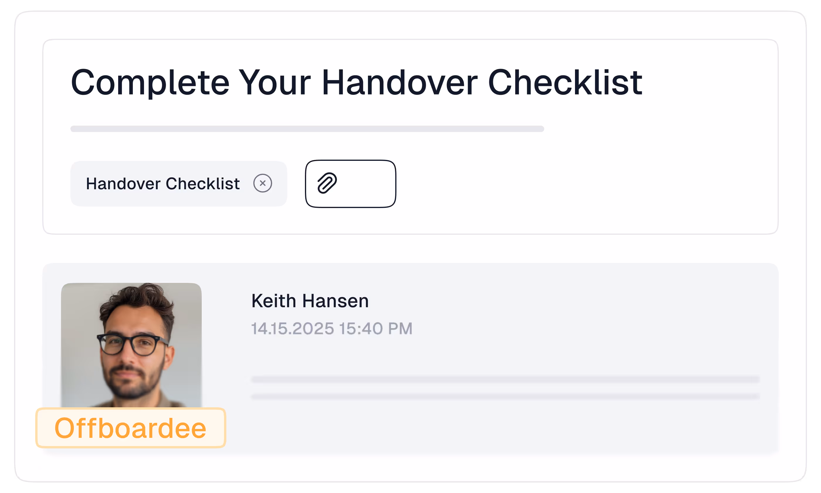Newployee Handover Checklist
