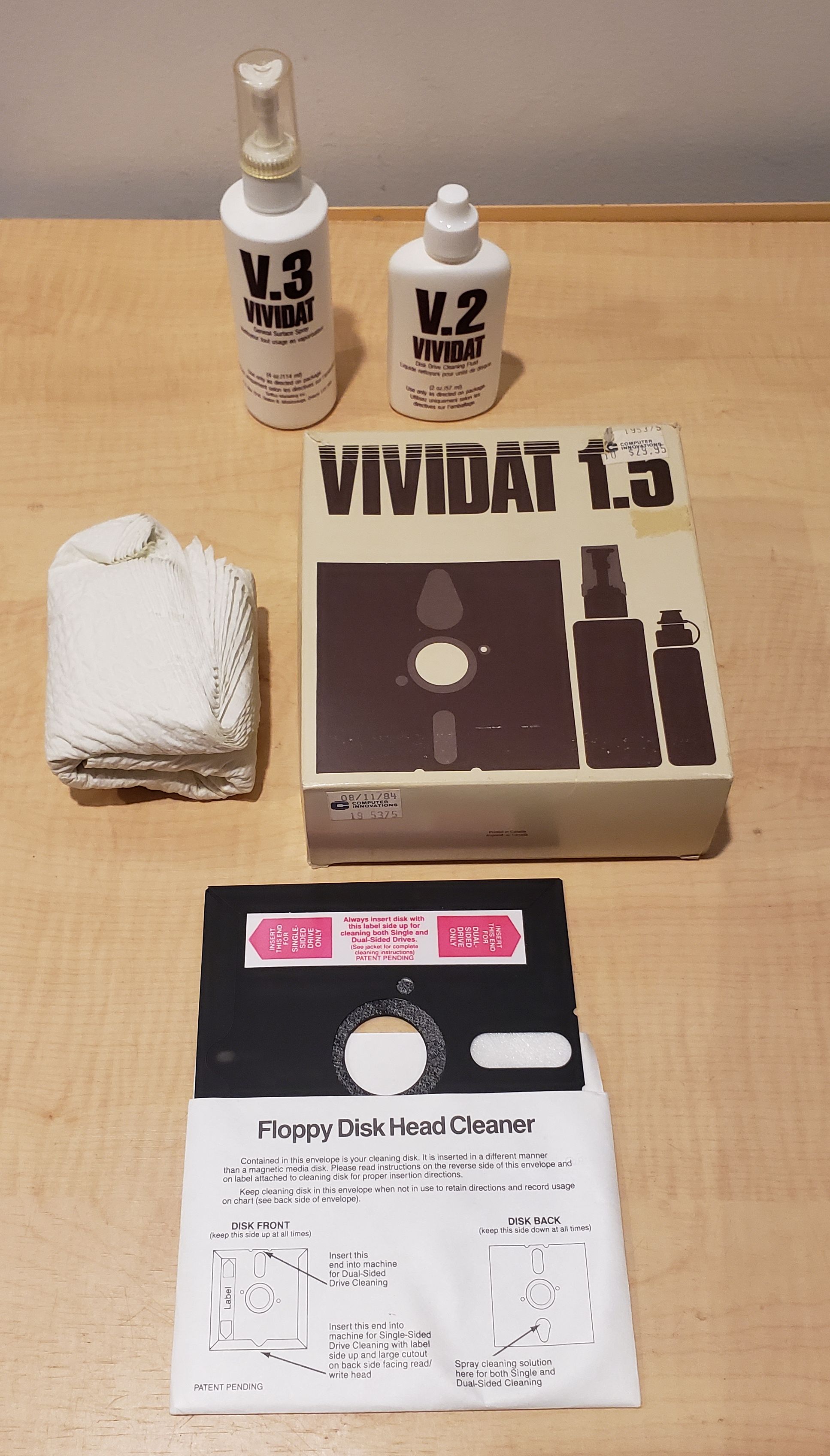 5.25 in floppy drive heads cleaning kit