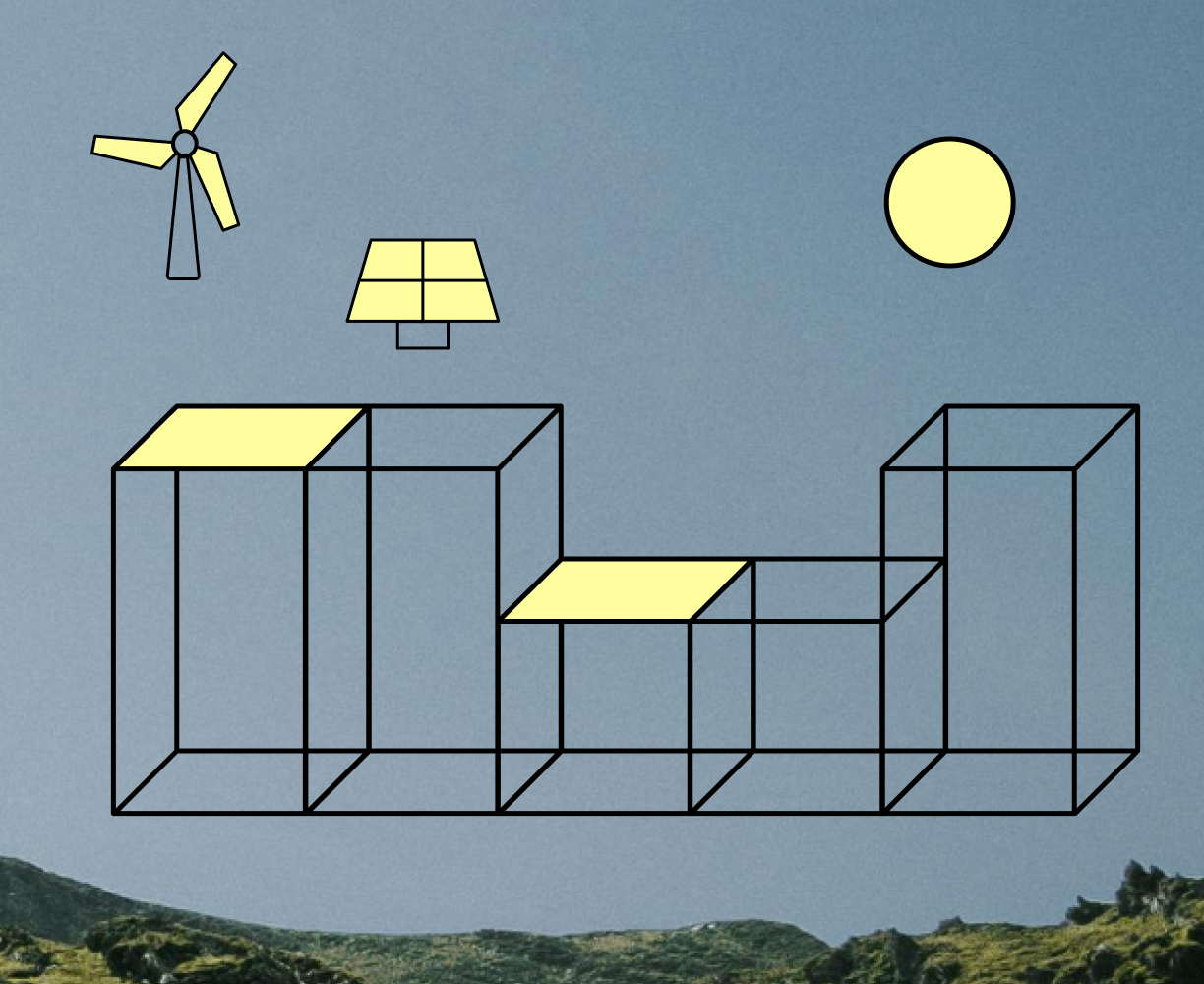 Schemenhafte Energiegemeinschaft .