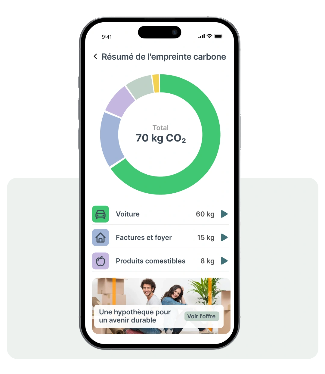 Fonction Tapix Eco Track pour renforcer la sensibilisation aux produits verts dans la banque