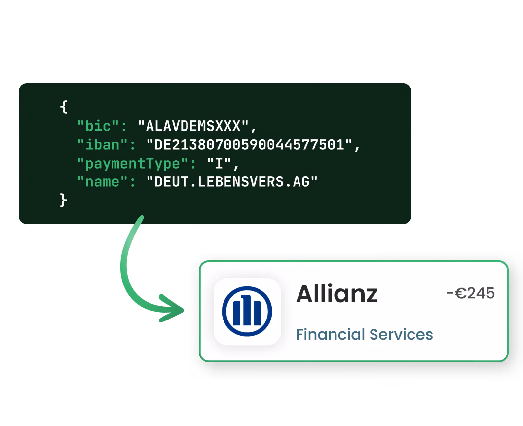 Tapix resolves the business behind a bank account using account and transfer details