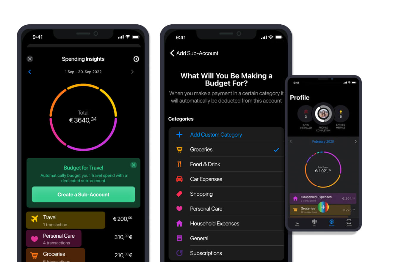 Tapix's categorization in bunq application