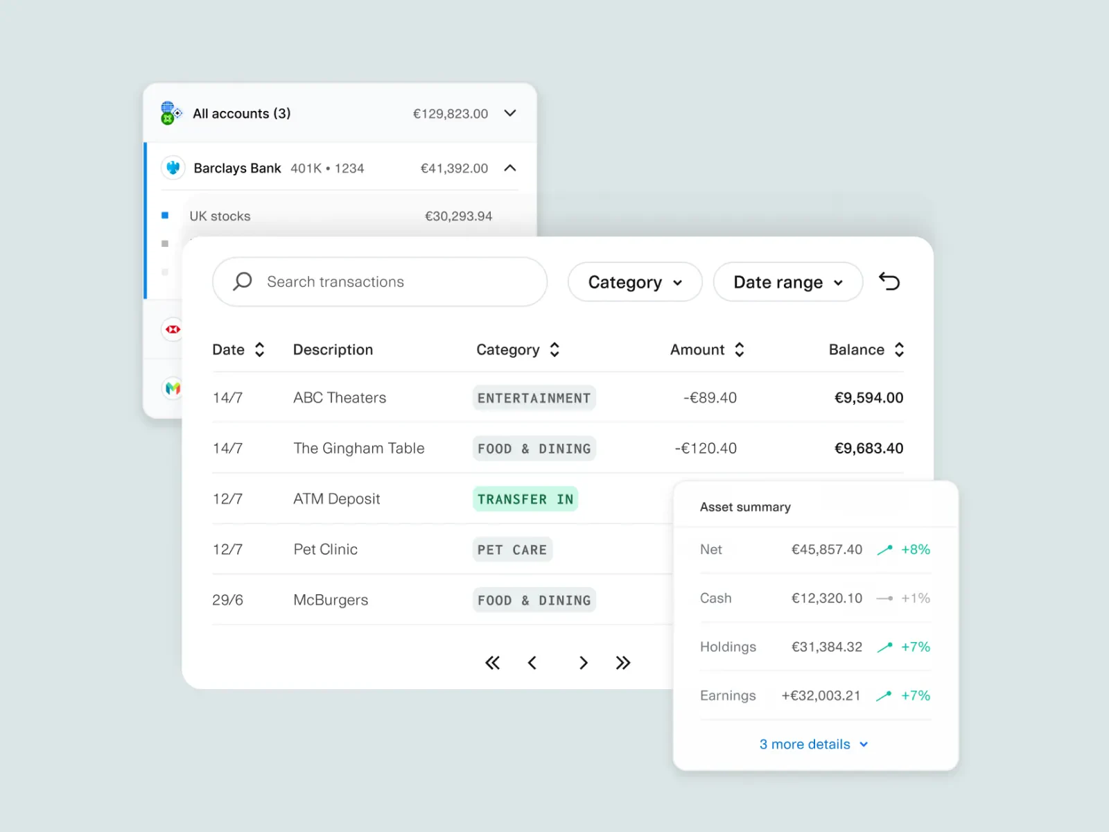 Raw payment string enriched into recurring transaction record with merchant category and predicted billing date