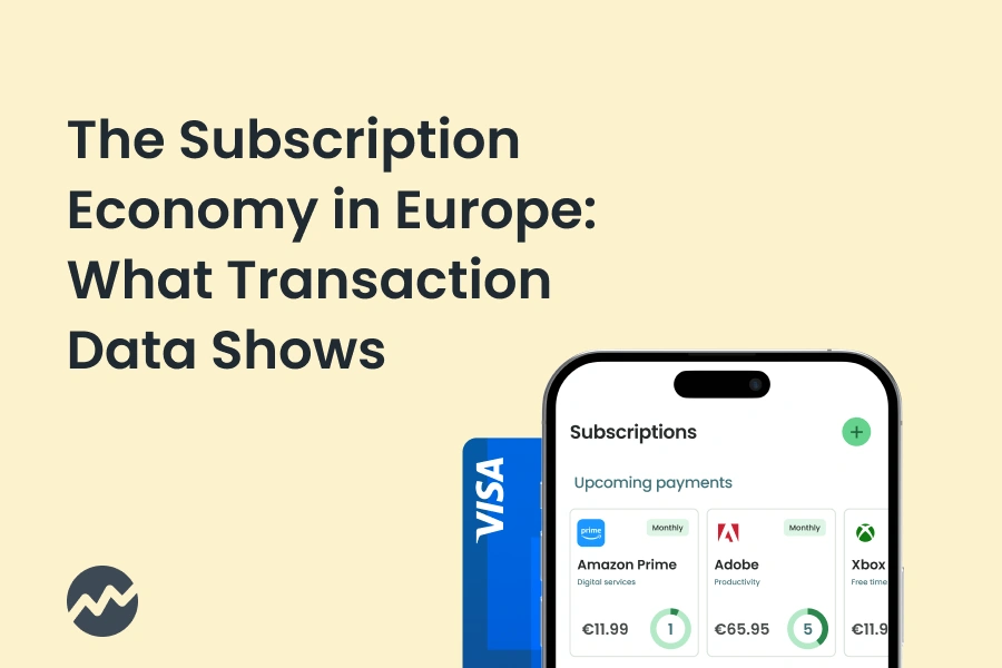 Europe's Subscription Economy in Transaction Data Now