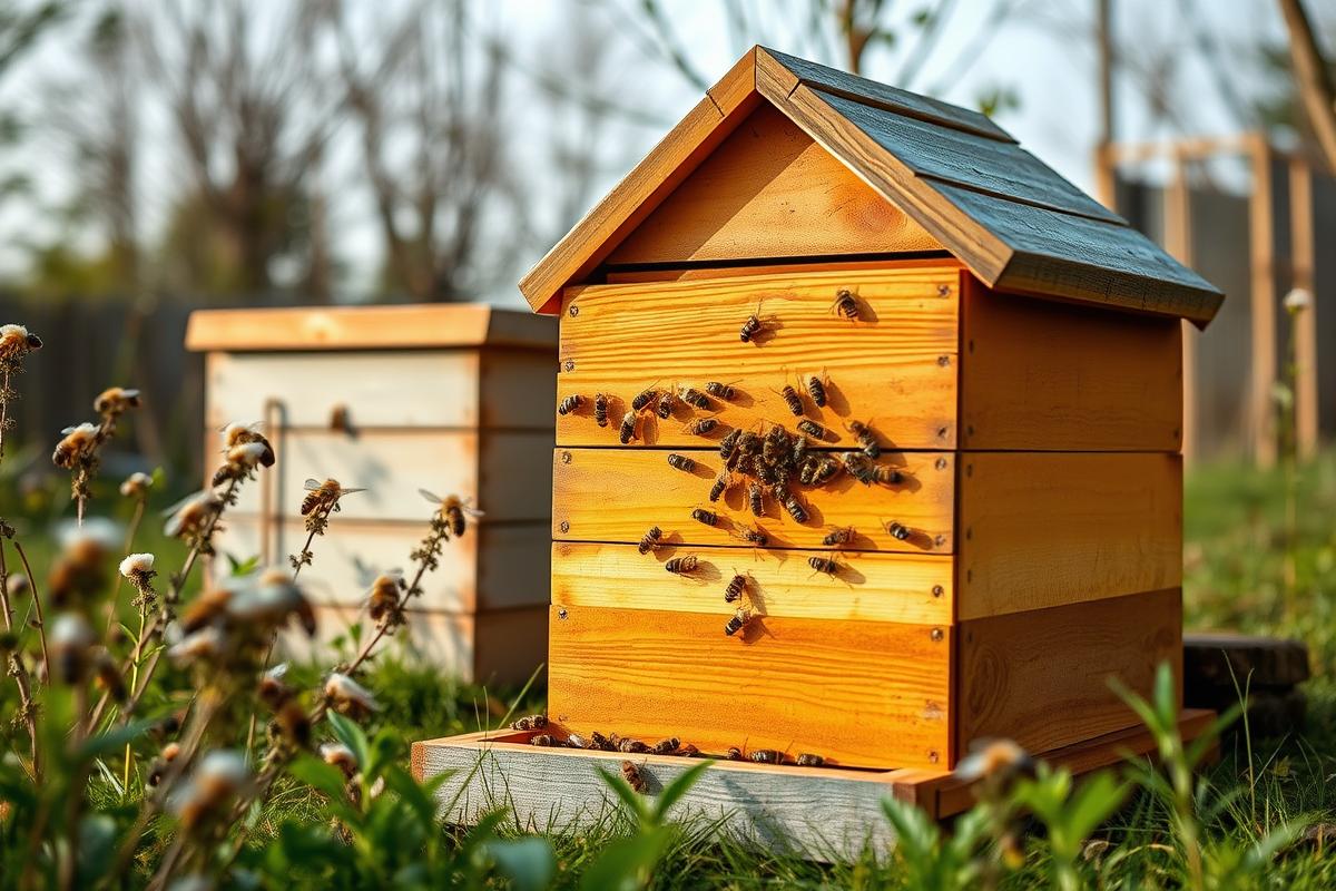Professional image illustrating Setting Up Your Backyard Bee Hive