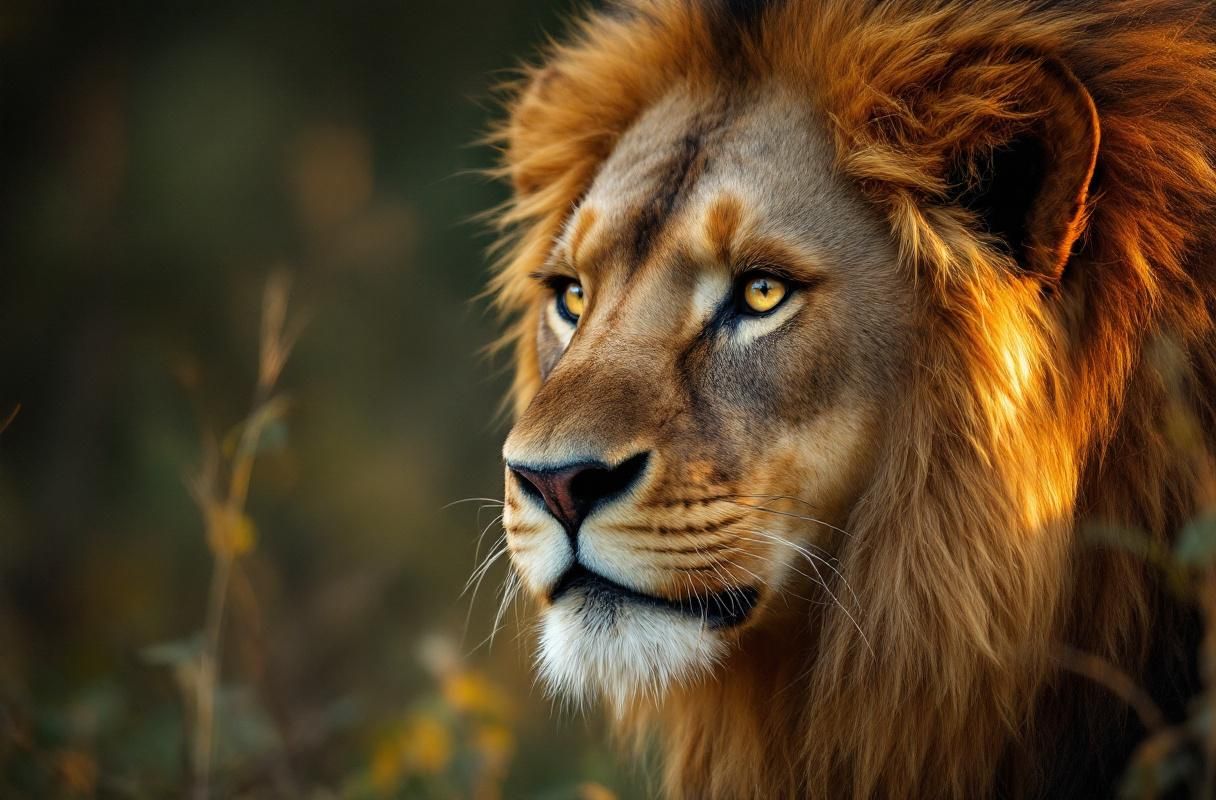 Professional image illustrating Current Challenges Facing the African Lion Population