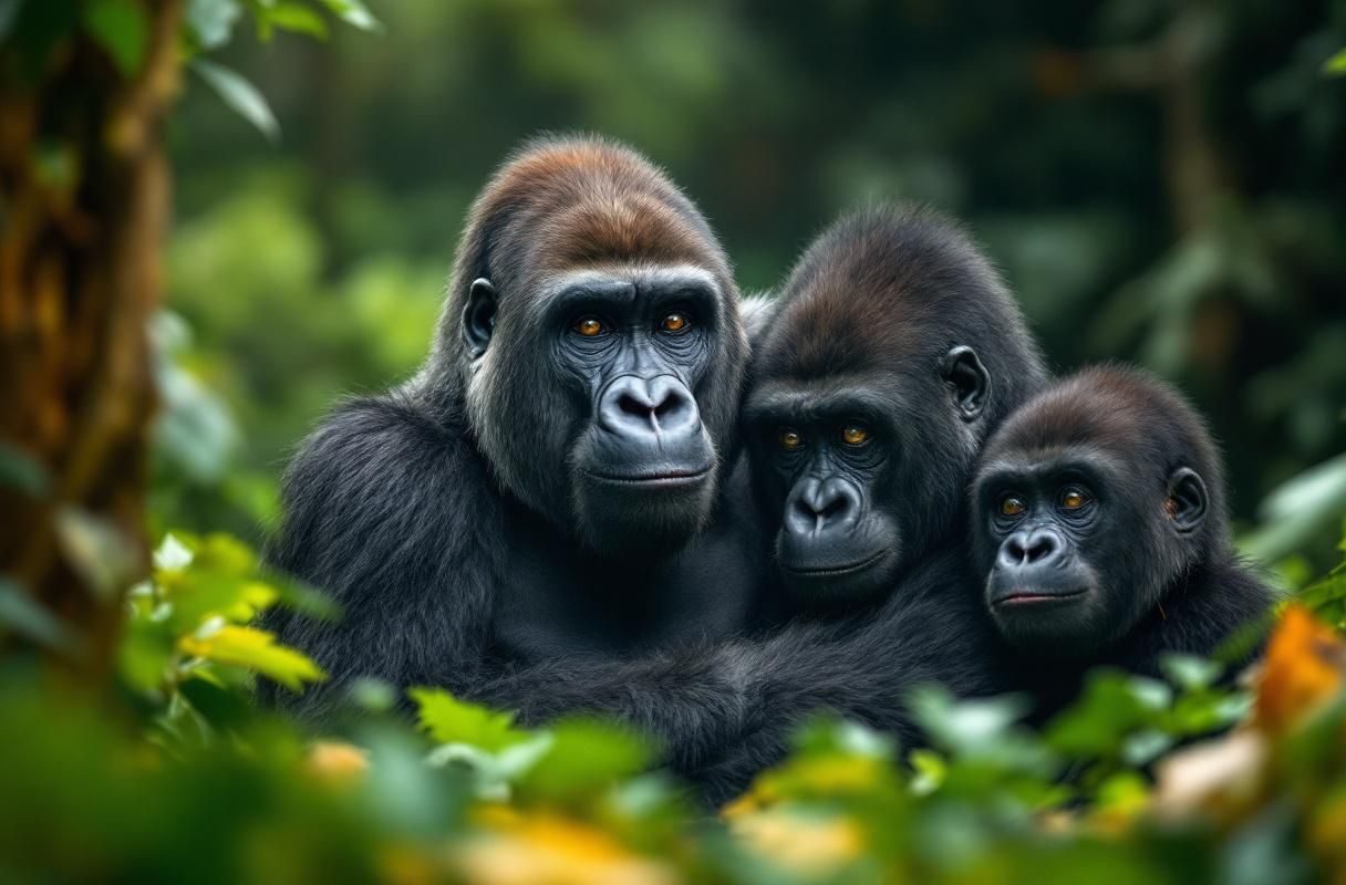 Professional image illustrating Understanding Gorilla Behavior: Insights into Their Social Structure