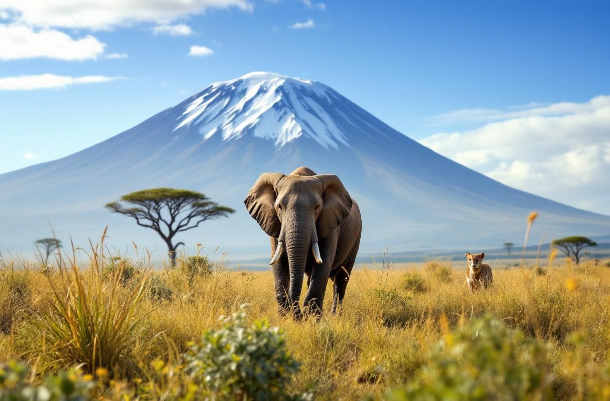 Professional image illustrating Understanding the Ecosystems of Kilimanjaro and Its Wildlife