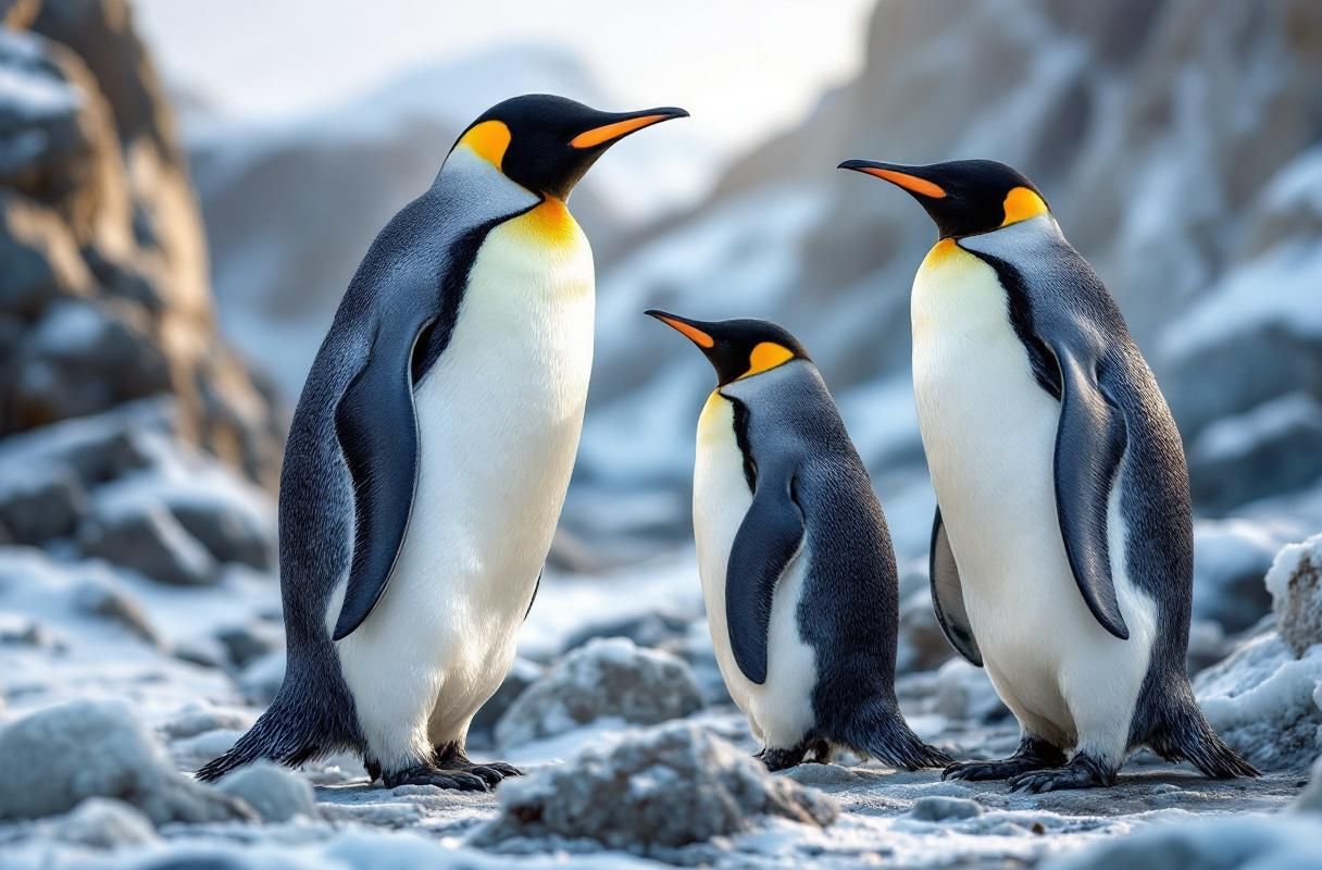 Professional image illustrating Top 5 Penguin Species Found in Antarctica and Their Unique Traits