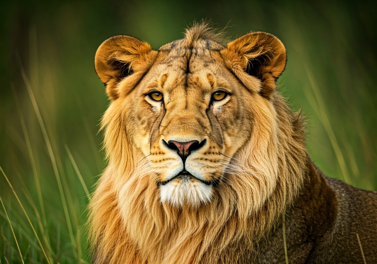 Professional image illustrating 2. Lion: The King of the Jungle