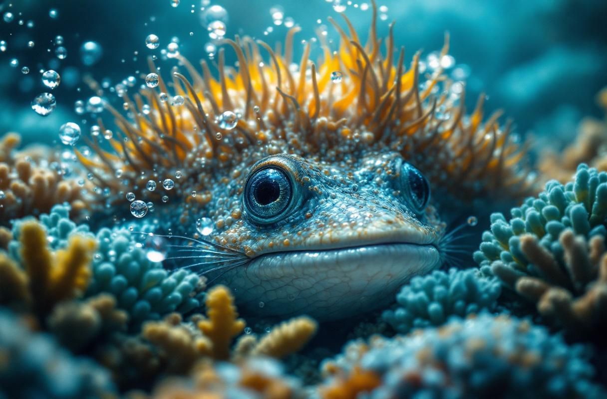 Professional image illustrating Survival Skills: How Sea Creatures Navigate Challenges