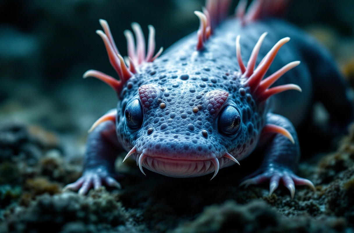 Professional image illustrating 2. The Axolotl