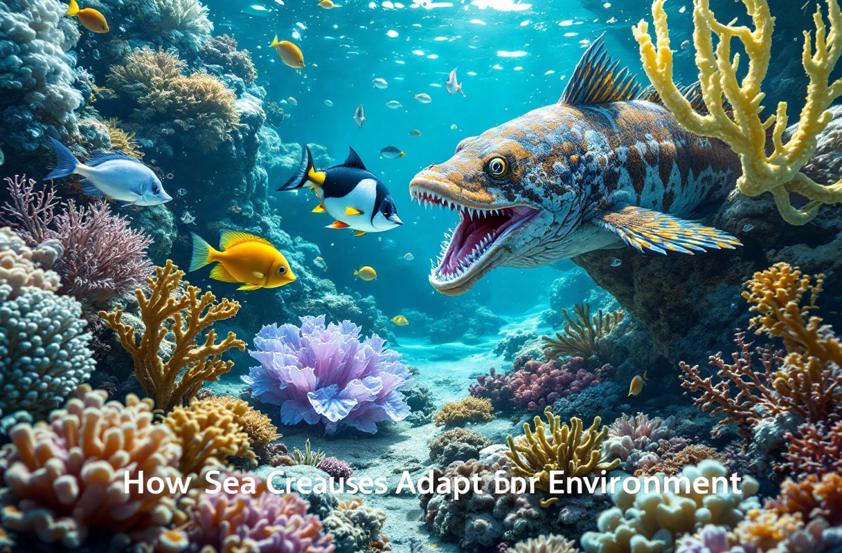 Professional image illustrating How Sea Creatures Adapt to Their Environment