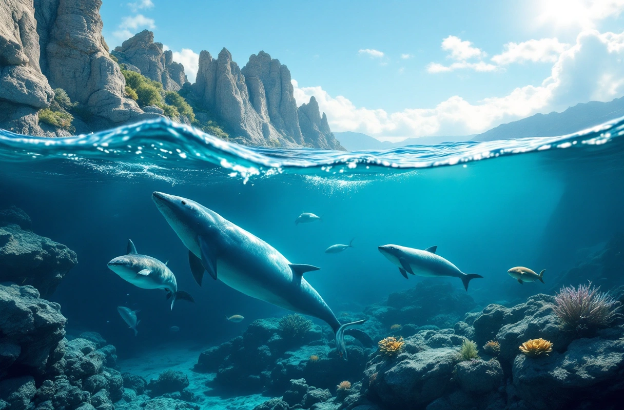 Professional image illustrating The World of Aquatic Mammals