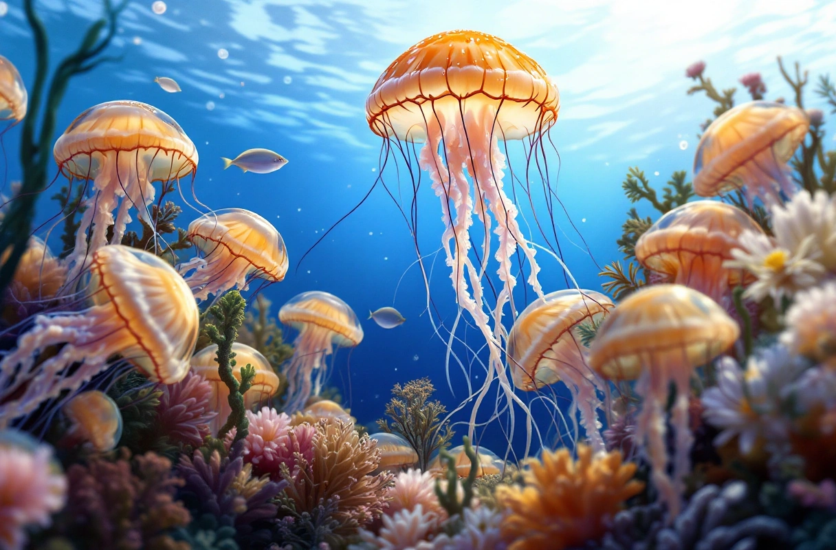 Professional image illustrating 1. Box Jellyfish