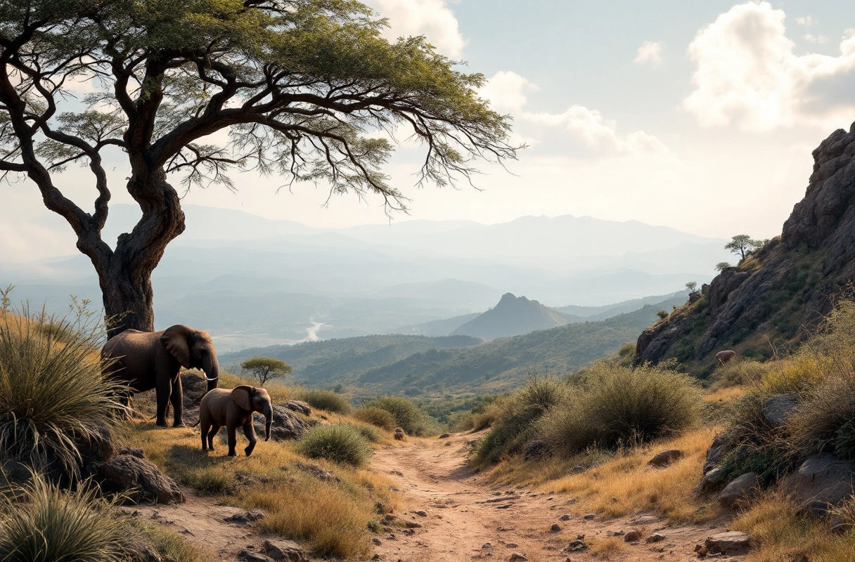Professional image illustrating Tips for Spotting African Animals on Kilimanjaro