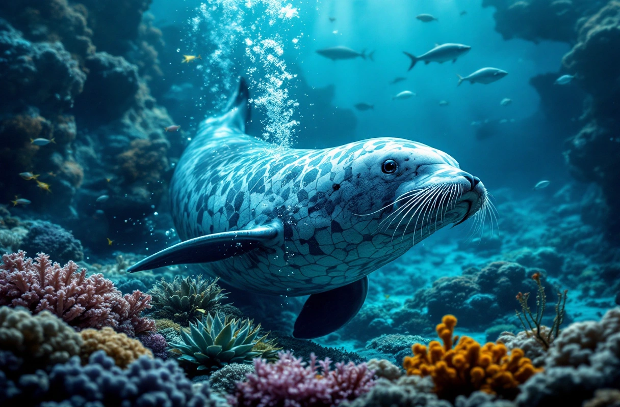 Professional image illustrating The Importance of Marine Mammals in Underwater Ecosystems