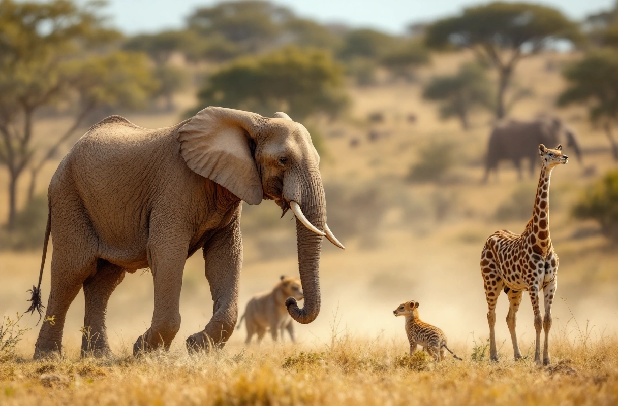 Professional image illustrating The Unique Behaviors of African Animals