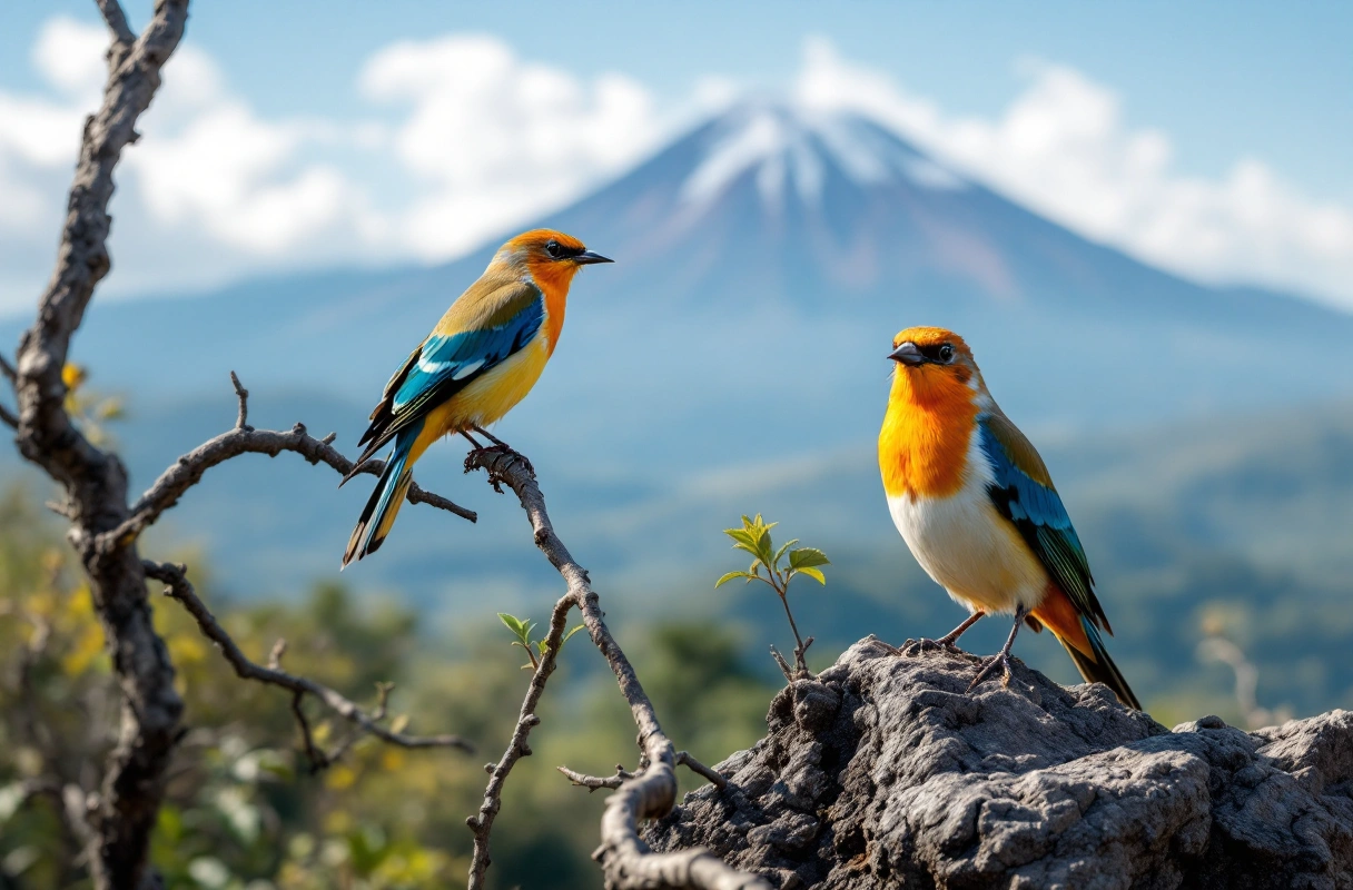 Professional image illustrating Understanding the Birdlife of Kilimanjaro