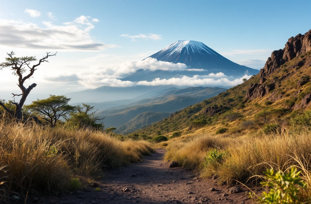 Professional image illustrating Understanding the Unique Habitat of Kilimanjaro