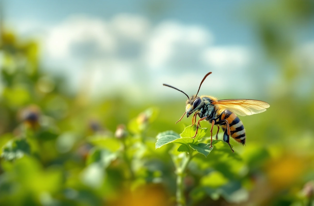 Professional image illustrating Benefits of Integrating Beneficial Insects in Agriculture