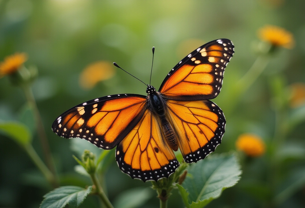 Professional image illustrating 1. The Monarch Butterfly