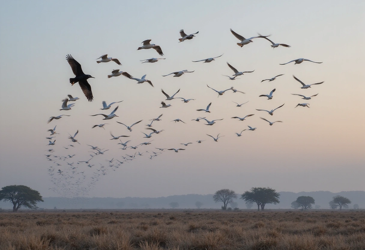Professional image illustrating The Fascinating World of Bird Migration