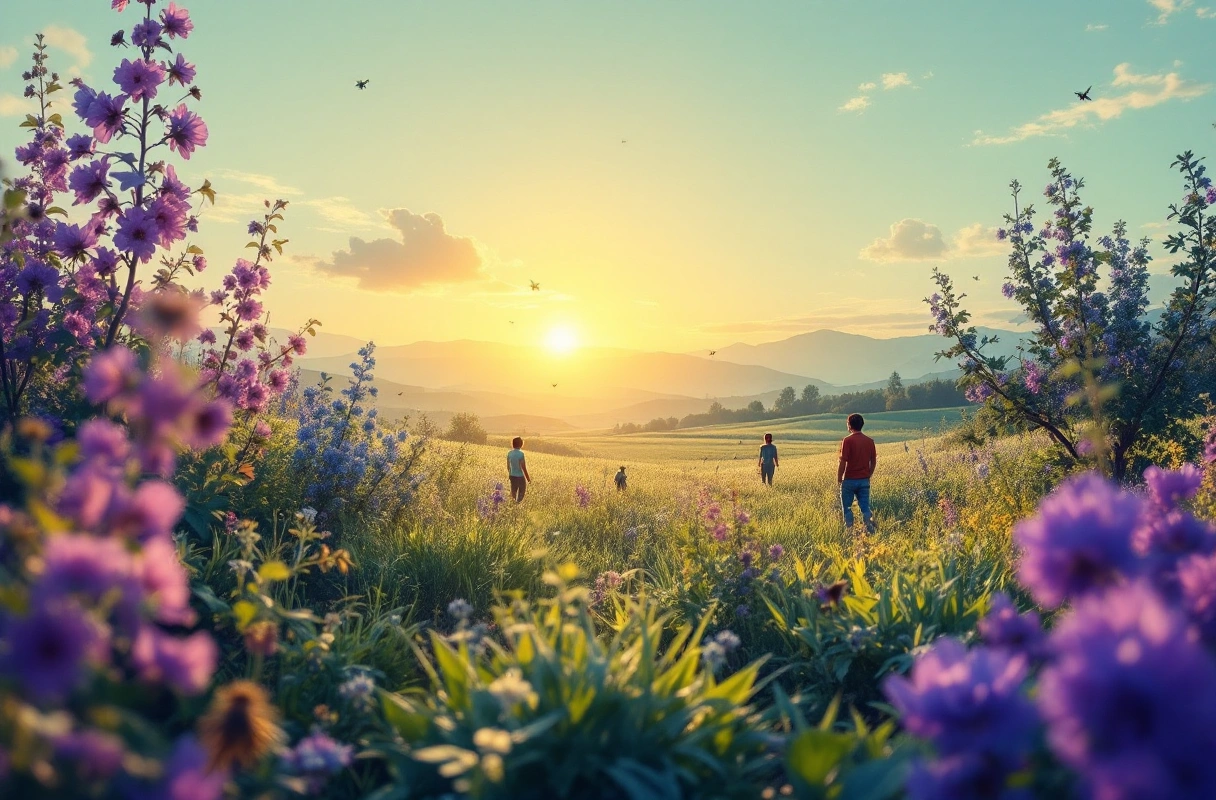 Professional image illustrating The Intersection of Insects and Climate Change Adaptation