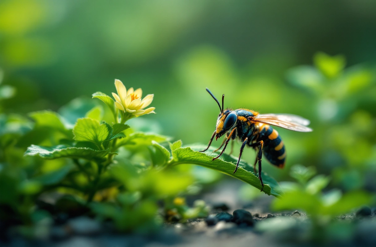 Professional image illustrating The Role of Insects in Urban Ecosystems