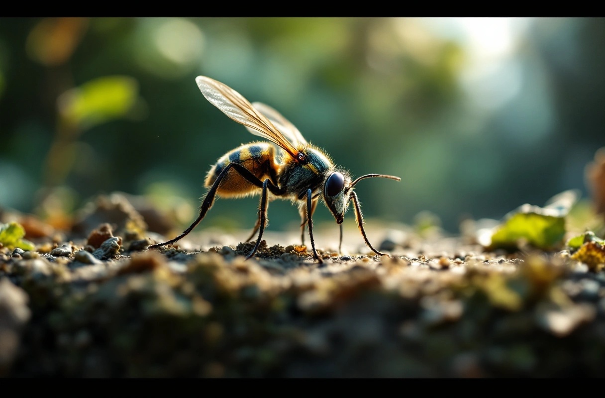 Professional image illustrating Challenges Facing Urban Insect Populations