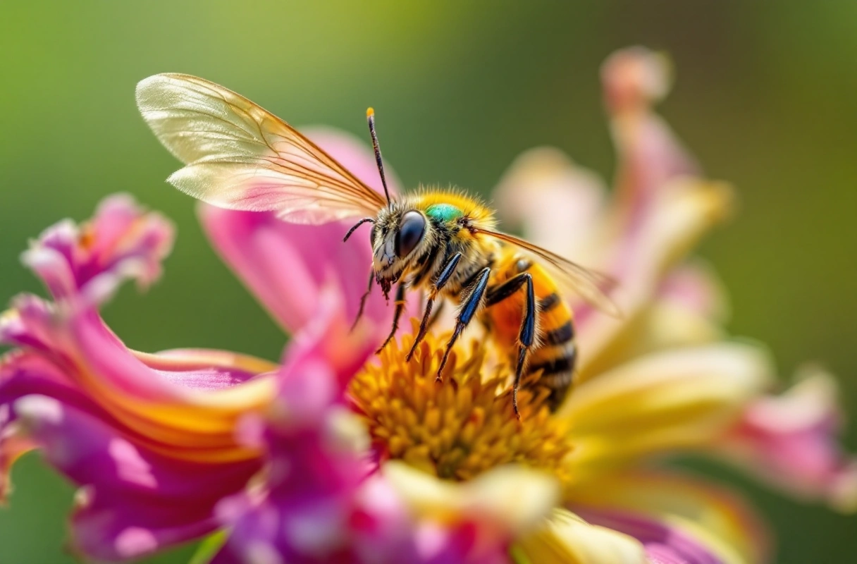 Professional image illustrating How to Create a Pollinator-Friendly Garden