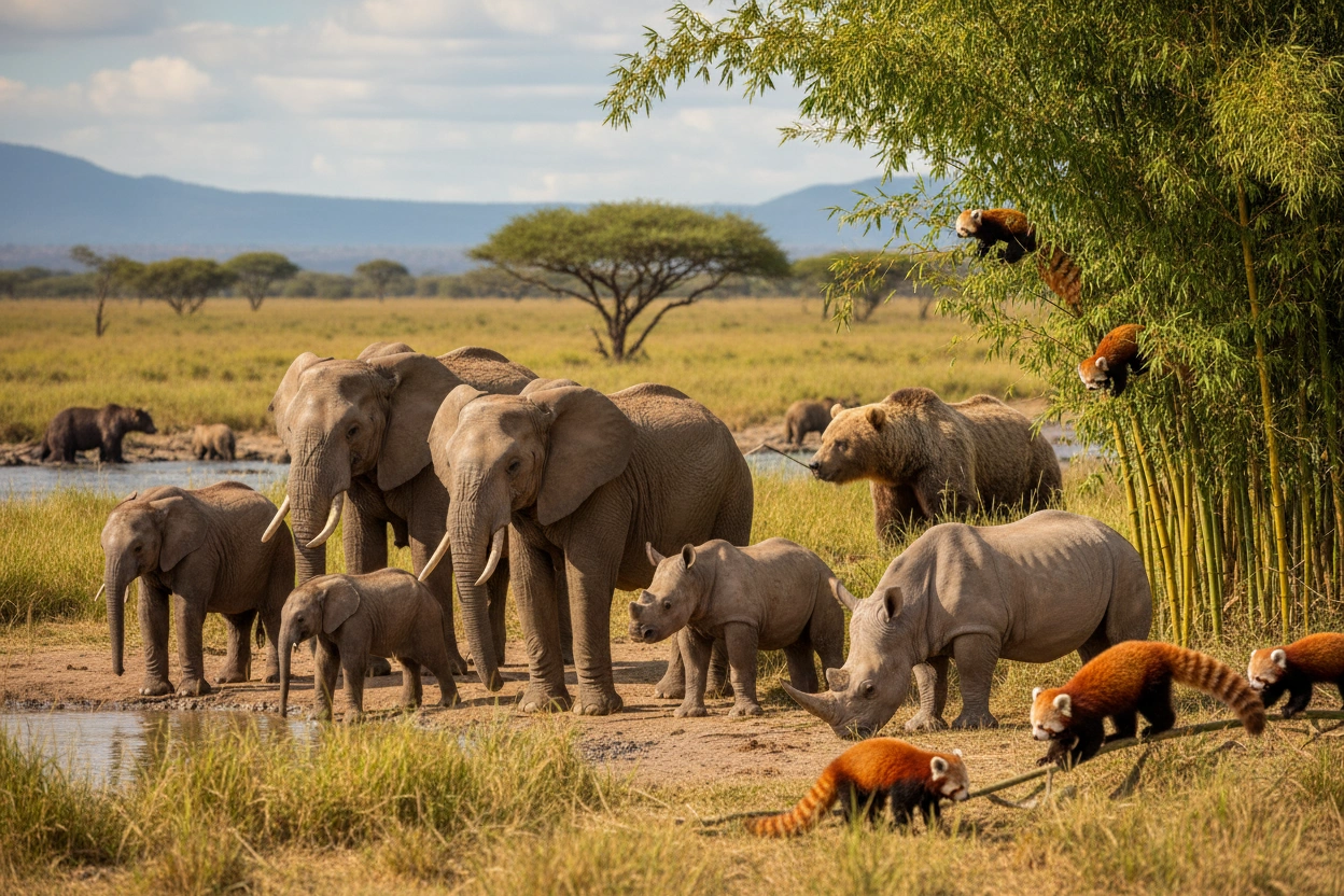 Professional image illustrating Common Misconceptions About Endangered Animals