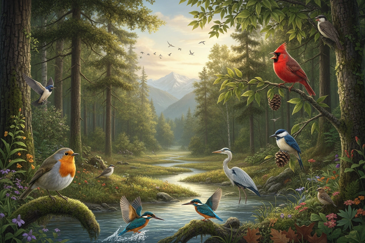 Professional image illustrating Understanding Bird Habitats