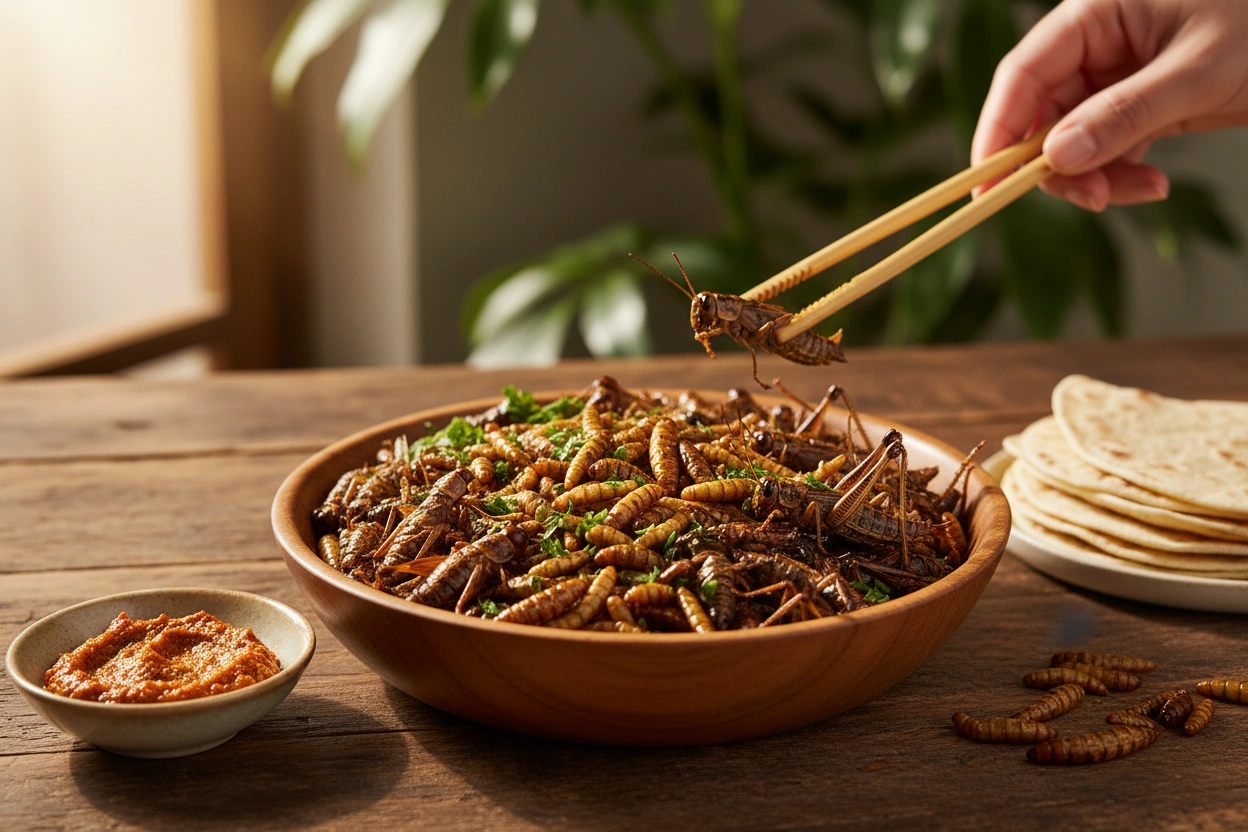 Professional image illustrating The Nutritional Benefits of Insects