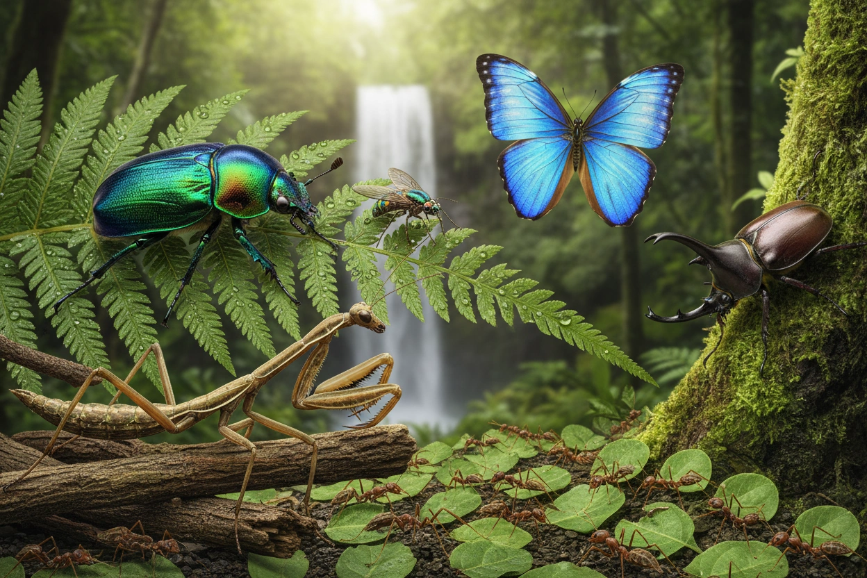 Professional image illustrating Top 10 Most Fascinating Insect Species