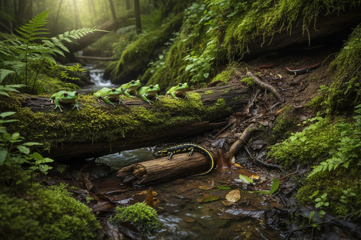 Professional image illustrating Common Misconceptions About Amphibian Habitats