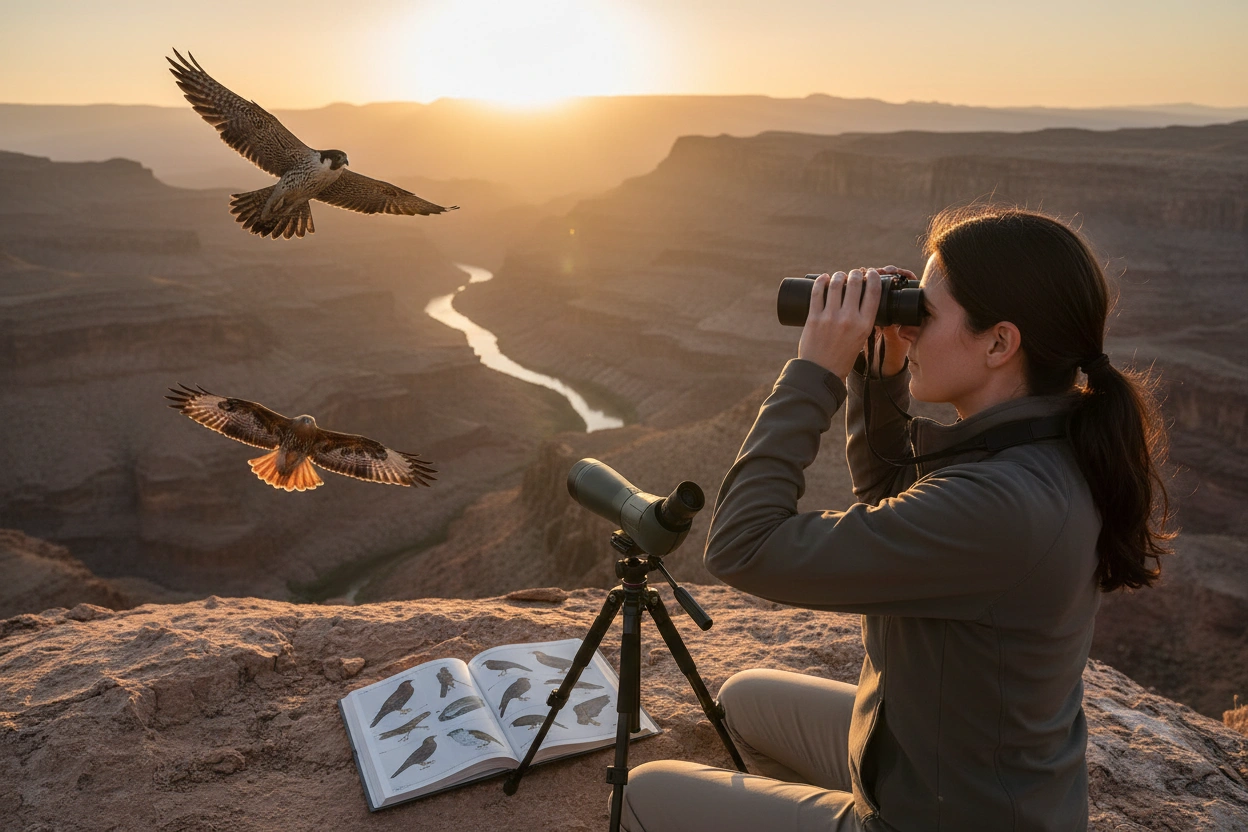 Professional image illustrating Birds of Prey Identification Techniques