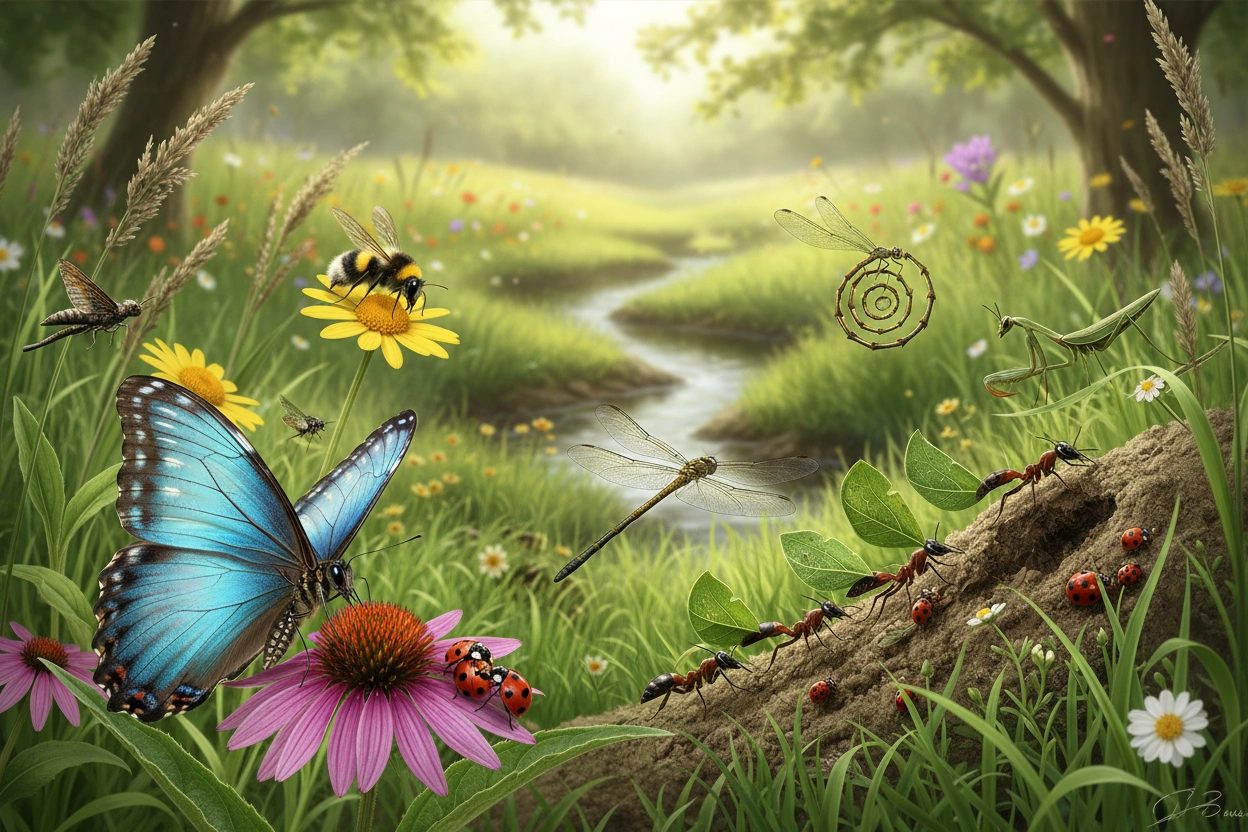 Professional image illustrating The Diversity of Insect Behavior