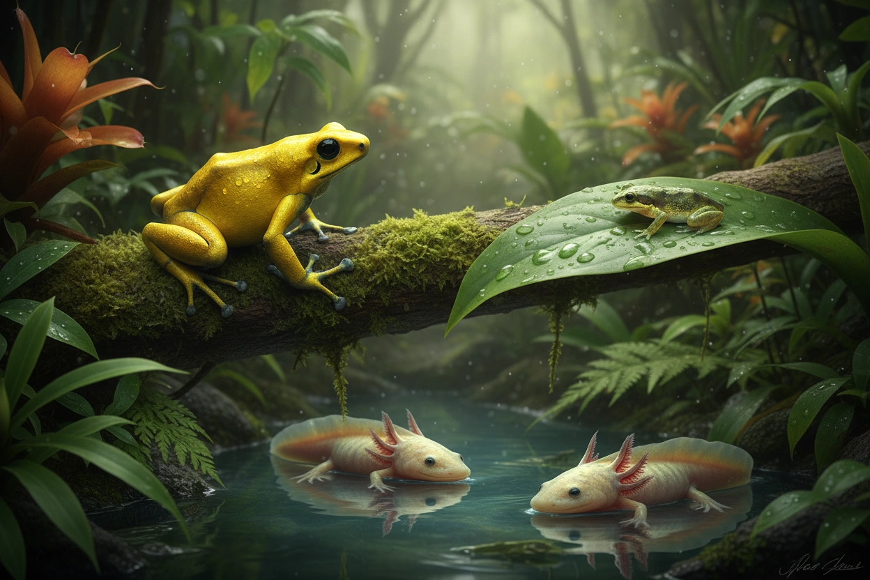 Professional image illustrating Top 10 Endangered Amphibians