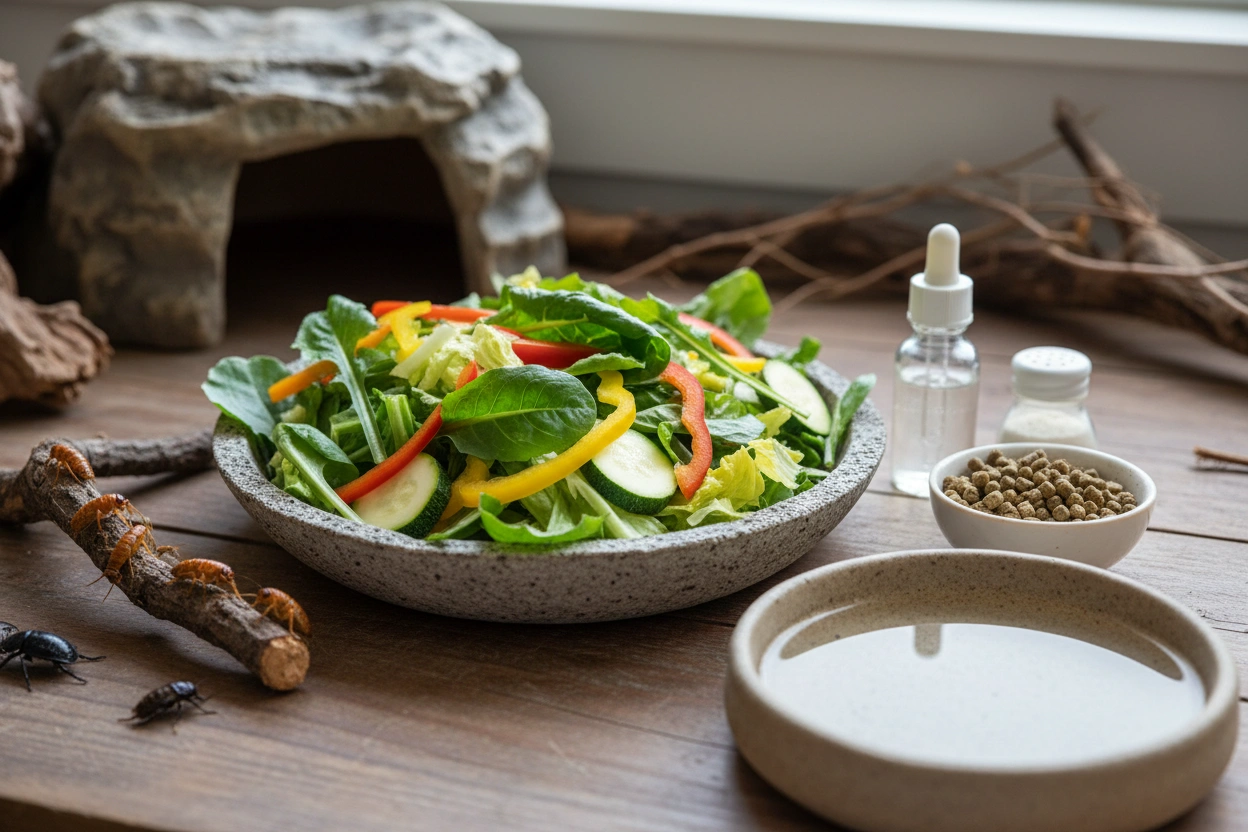 Professional image illustrating Reptile Diet Essentials: What to Feed Your Reptile