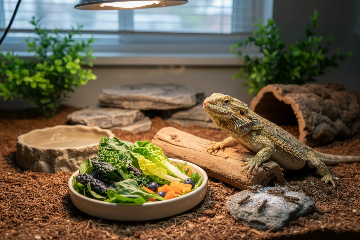 Professional image illustrating Creating a Balanced Diet for Your Reptile