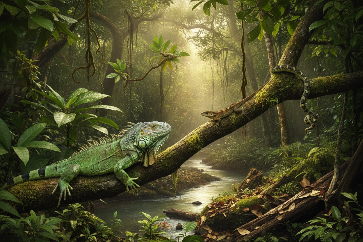 Professional image illustrating Understanding Reptile Habitats